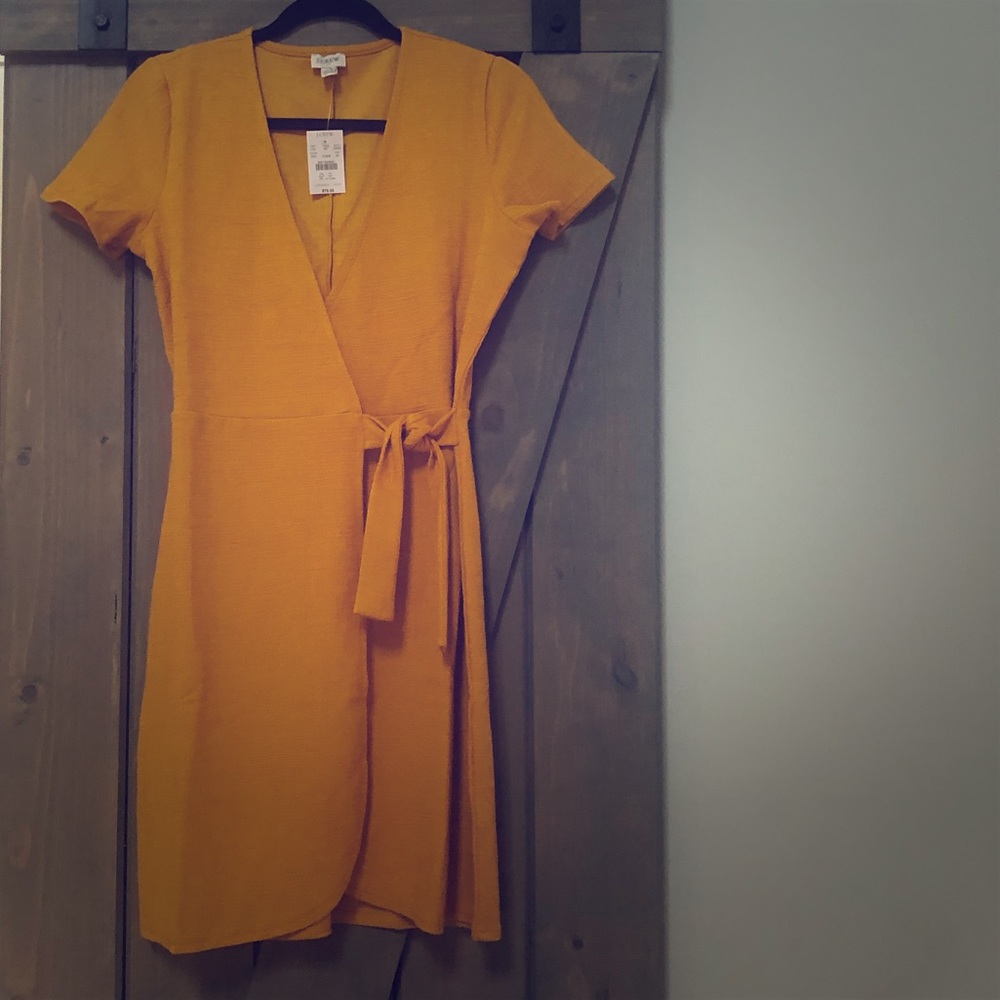 JCREW Textured Knit Wrap Dress. NWT